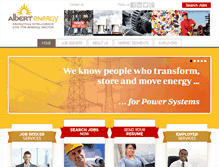 Tablet Screenshot of albertenergy.com